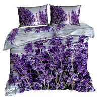 Pościel 3D bawełna satyna 160x200cm KWIATY