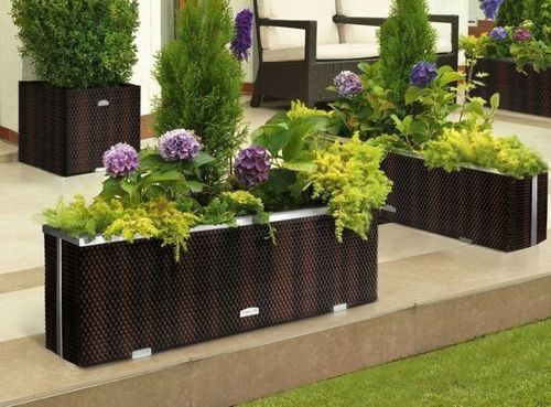 Donica technorattan ogrodowa 100 cm x 30 cm x 60cm na Arena.pl