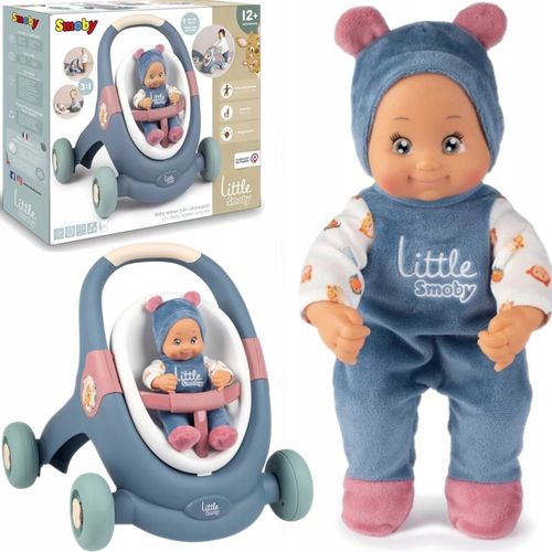 LITTLE SMOBY CHODZIK PCHACZ 3 W 1 WÓŻEK Z LALKĄ na Arena.pl