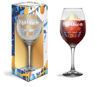 kieliszek do wina - królowa emerytury  580ml