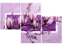 OBRAZ FIOLETOWY KWIAT MAGNOLII