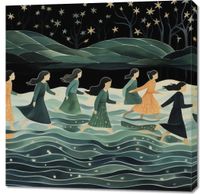 Obraz 90x90cm Nocna Procesja