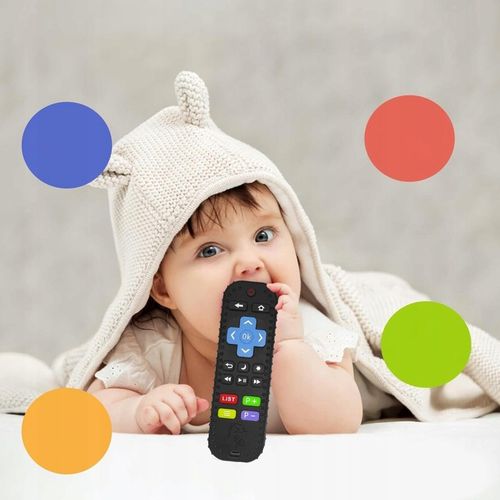 ZĄBKOWANIE ZABAWKI DO ŻUCIA GRYZAK DLA NIEMOWLĄT PILOT CZARNY na Arena.pl