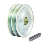 Koła koło pasowe szajba 2 paski 2x 13mm HA | fi 100 otwór 22 mm | + wpust