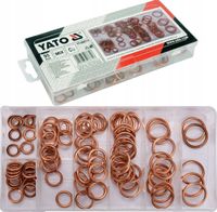 YATO PODKŁADKI MIEDZIANE DMUCHANE ZESTAW PODKŁADEK MIEDZIANYCH MIEDŹ 95 EL