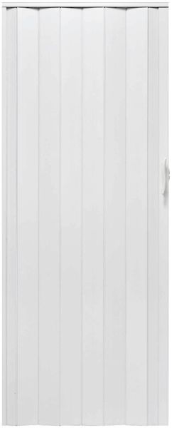 Drzwi harmonijkowe 001P BIAŁY MAT - 80 cm zdjęcie 1