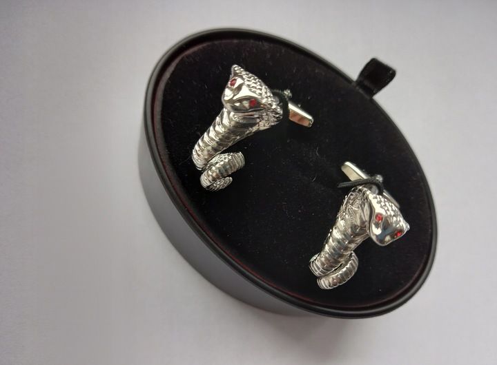 Spinki do mankietów wzór NOŻE zdjęcie 6