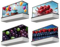 Osłona balkonowa mata ozdobna na balkon na wymiar OWOCE WARZYWA RÓŻNE WZORY