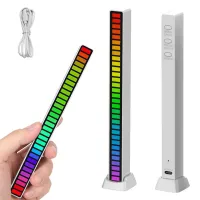 Ledy USB reakcja na dźwięk multikolor neon listwa RGB LED mruga akumulator