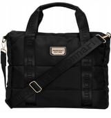 TOREBKA DUŻA WODOODPORNA SHOPPER LISTONOSZKA MONNARI PIKOWANA CZARNA