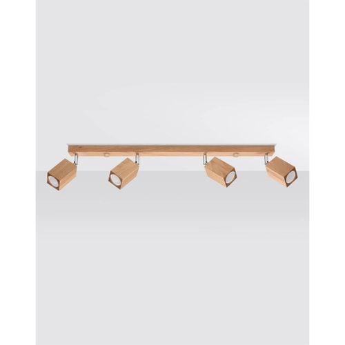 4-punktowa lampa sufitowa SL.1038 drewniana do garderoby na Arena.pl