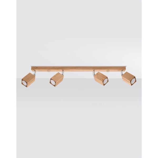 4-punktowa lampa sufitowa SL.1038 drewniana do garderoby zdjęcie 3