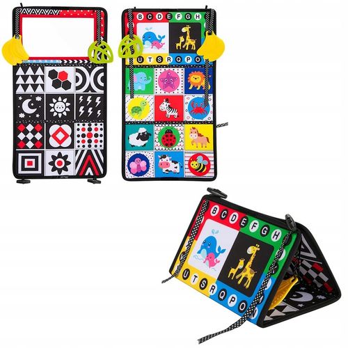 ZABAWKA SENSORYCZNA SKŁADANA Z LUSTERKIEM DLA DZIECI NIEMOWLĄT EDUKACYJNA na Arena.pl