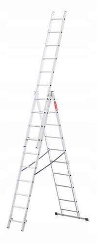 Drabina aluminiowa 3x10 stopni wielofunkcyjna produkt POLSKI hak GRATIS na Arena.pl
