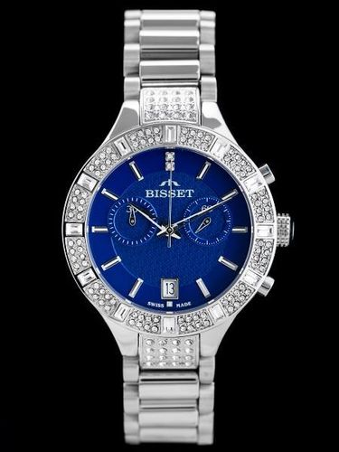 BISSET BSBE18 - silver/blue (zb547b) na Arena.pl