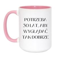 Duży Biało-Różowy 450 ml