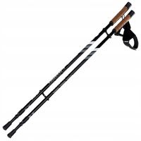 Kije Kijki trekkingowe nordic walking Hi-tec Alpenstock - Black 85-135 cm