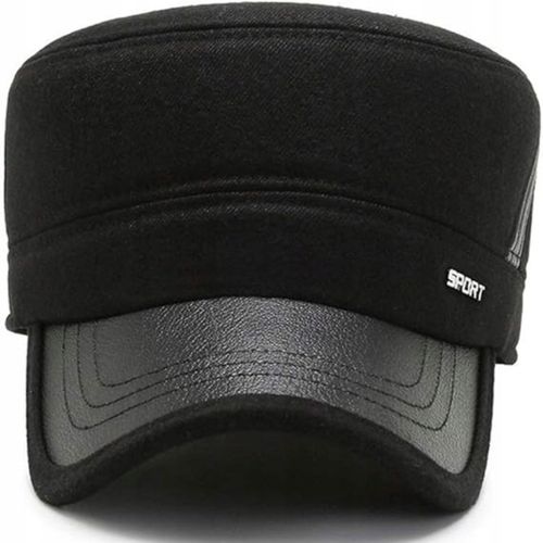 ZIMOWA CZAPKA Z DASZKIEM CHOWANE NAUSZNIKI CIEPŁA DLA STARSZEJ OSOBY na Arena.pl