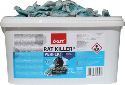 BEST RAT KILLER PERFEKT PASTA 2,5 kg myszy szczury na Arena.pl