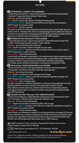 skyn selection+ 10 szt. prezerwatywy lateksowe bez lateksu mix rodzajow na Arena.pl