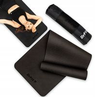 DrFit Zestaw Mata do ćwiczeń TPE Pokrowiec Joga Fitness Pilates wytrzymała