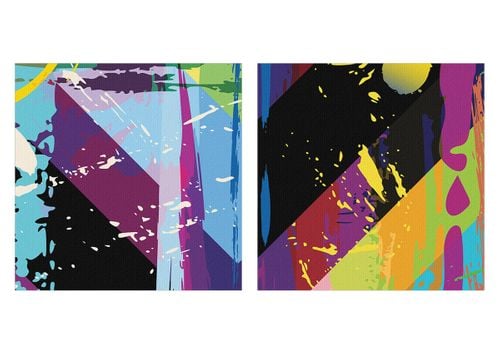 Obraz Na Płótnie - Kompozycja Kolory - 150X100 Cm - Ea150X100-3604 na Arena.pl