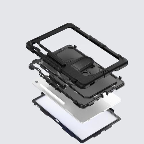 etui pokrowiec na samsung galaxy tab s10 fe+ solid - czarne na Arena.pl