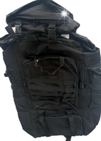 Plecak survivalowy wojskowy Wild Trek 80 L czarny survival 70 x 40 x 14 cm