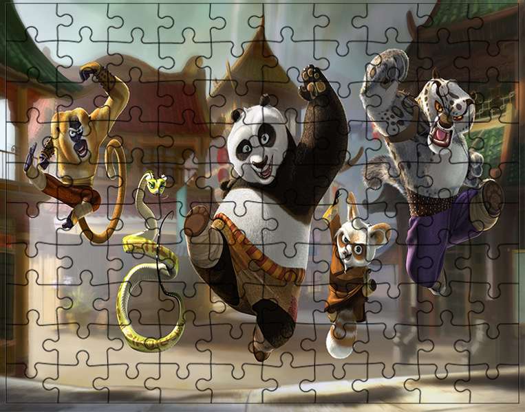 Puzzle Kung Fu Panda zdjęcie 1