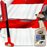 Mata Na Szybę BUS Osłona Skrobaczka Ze Szczotką Murska K2 Alaska Odmrażacz