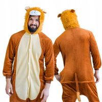 Piżama Onesie Kigurumi Kostium Przebranie Lew XL: 175 - 185cm