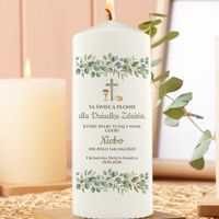 Ta Świeca Płonie dla Bliskich na Komunię Personalizowana