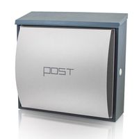 15981 Skrzynka pocztowa na listy nowoczesna biała prasa gazety