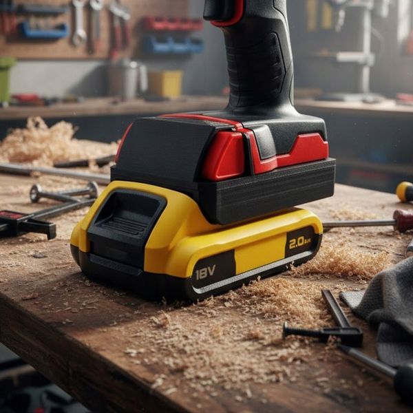 Adapter baterii DeWalt do narzędzi Milwaukee M18 na akumulator zdjęcie 3
