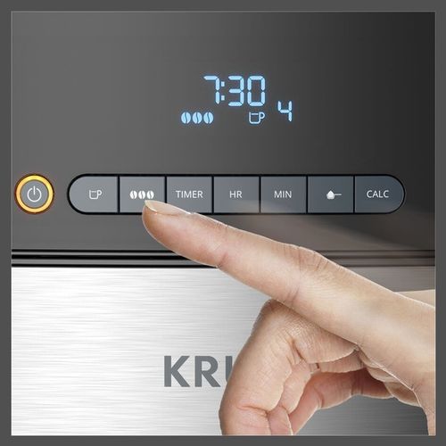 Ekspres przelewowy z wbudowanym młynkiem żarnowo-stalowy KRUPS KM8328 na Arena.pl