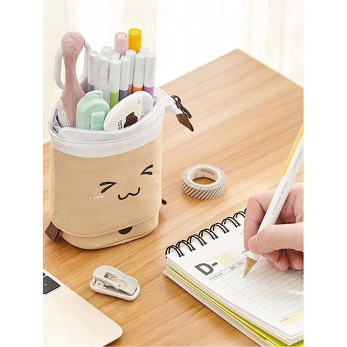 Składany Piórnik Saszetka Kremowy Pr08 na Arena.pl