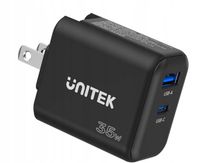 Unitek ładowarka GaN PD 35W USB-C + USB-A czarna