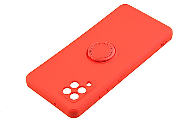 Etui Pastel Ring do Samsung Galaxy A42 5G czerwony zdjęcie 4