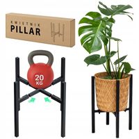 Kwietnik stojący REGULOWANY metalowy stojak na kwiaty rośliny stelaż PILLAR