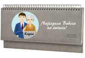 Terminarz najlepsza babcia 2026 tygodniowy kalendarz leżący biurkowy