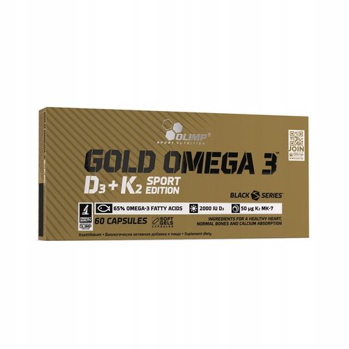 OLIMP GOLD OMEGA 3 D3+K2 SPORT 120kaps WITAMINY na Arena.pl