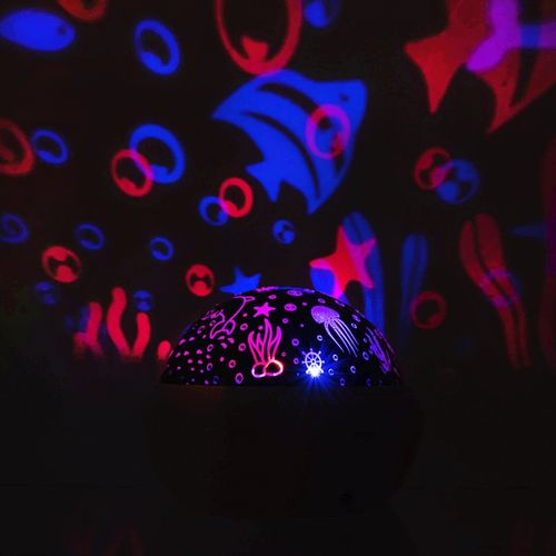 Obrotowa Lampka Nocna Projektor Nieba Gwiazd 2w1 na Arena.pl