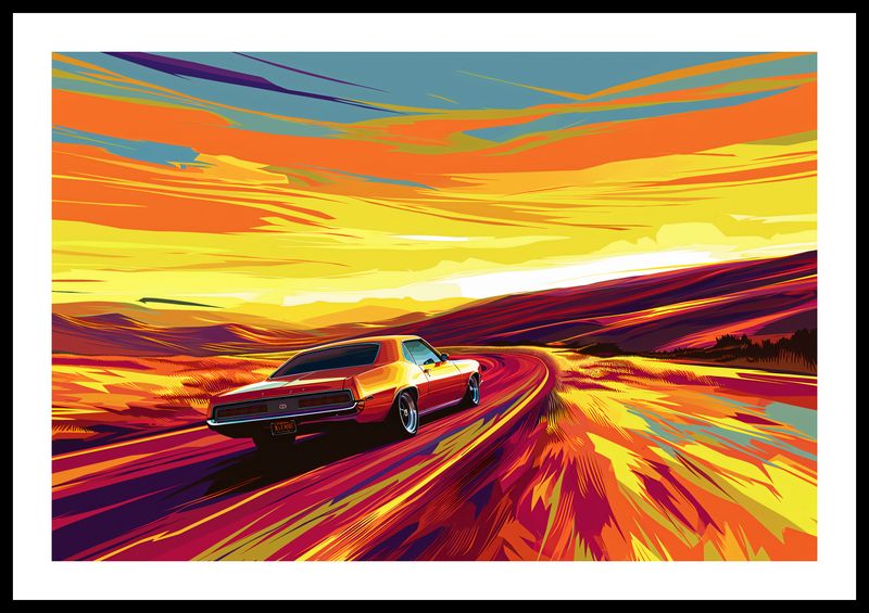Plakat 60x40cm Pędź Przed Siebie zdjęcie 3