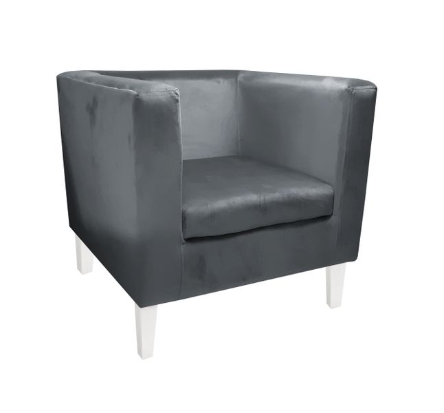 Fotel Monaco nogi 20 białe BL14 zdjęcie 1