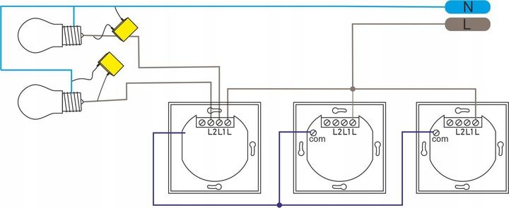 MODUŁ WŁĄCZNIK DOTYKOWY POJEDYNCZY KABLOWY WKŁAD PANEL zdjęcie 9