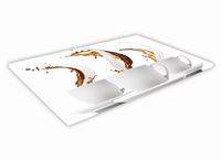 SZKLANA DESKA KUCHENNA 30x20 228a Kawa