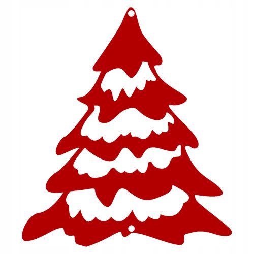 Ś34 Zawieszka świąteczna CHOINKA Boże Narodzenie ozdoba ażur ŚWIĘTA 13x15 d na Arena.pl