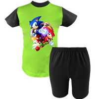 Krótka Piżama dziecięca Sonic - Szybki jak błyskawica