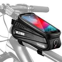 SAKWA TORBA ROWEROWA NA KIEROWNICĘ (WODOODPORNA) UCHWYT NA TELEFON NA ROWER