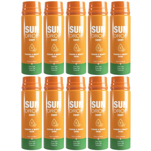 Zestaw 10x Sun Drop Shot Orzeźwiający Solarium Słońce 80ml na Arena.pl